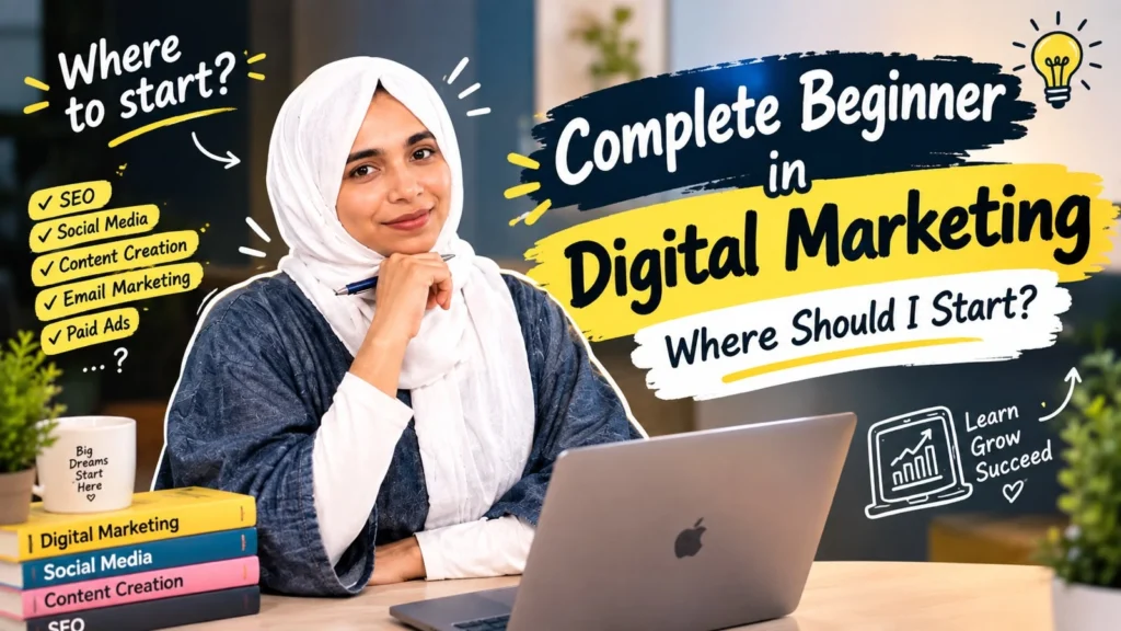 Complete Beginner in Digital Marketing – Where Should I Start?