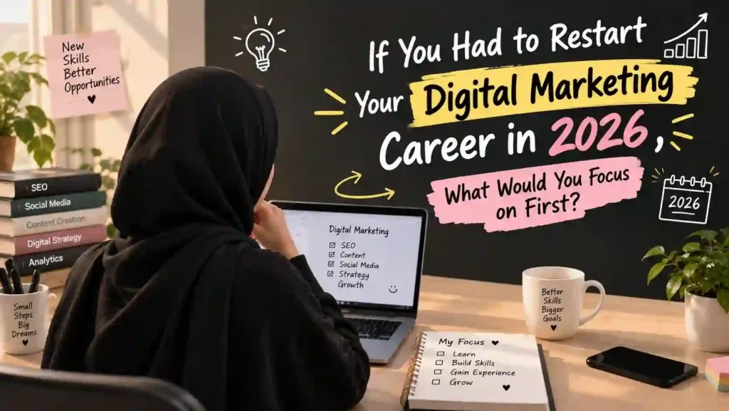 If you had to restart your digital marketing career in 2026, what would you focus on first?